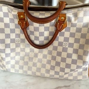 LOUIS VUITTON DAMIER AZUR SPEEDY 35 – Caroline's Fashion Luxuries